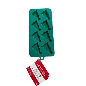 Set Of 3 Silicone Molds: Star & Christmas Tree Shapes For Ice Cubes Or Candy Mak